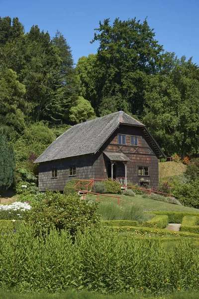 Frutillar Los Lagos Chile Januari 2018 Traditionele Houten Boerderijgebouwen Gelegen — Stockfoto