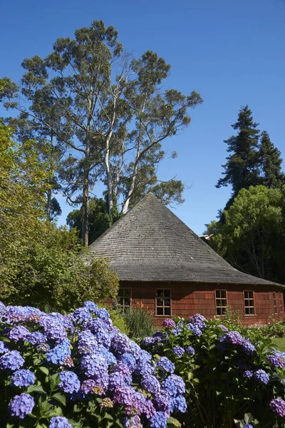 라고스 2018 전통적인 라에서 식민지 박물관의 다운된 정원에서 칠레의 지구에서 — 스톡 사진