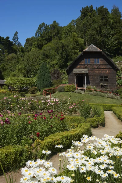 라고스 2018 전통적인 라에서 식민지 박물관의 다운된 정원에서 칠레의 지구에서 — 스톡 사진