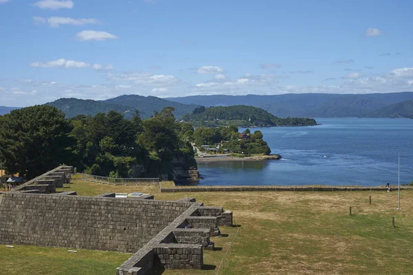 Valdivia Chile Enero 2018 Faro Dentro Las Murallas Fortificadas Del — Foto de Stock