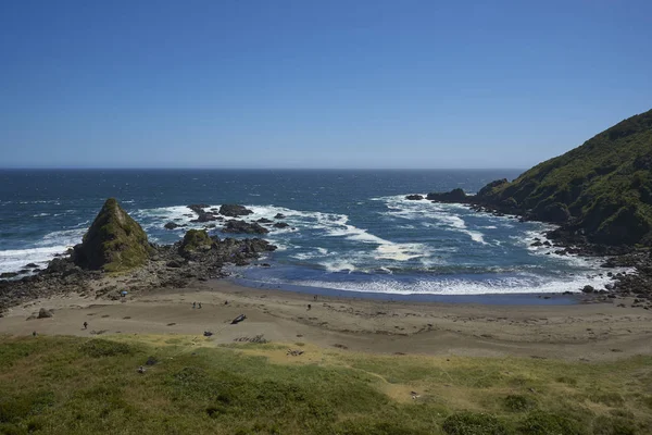 Curinanco Valdivia Chile Enero 2018 Bahía Protegida Curinanco Costa Del —  Fotos de Stock