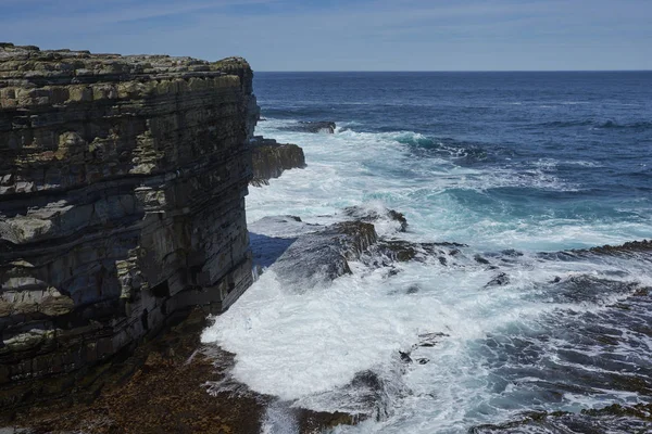 Kliffen Langs Kust Van Sea Lion Island Falklandeilanden — Stockfoto
