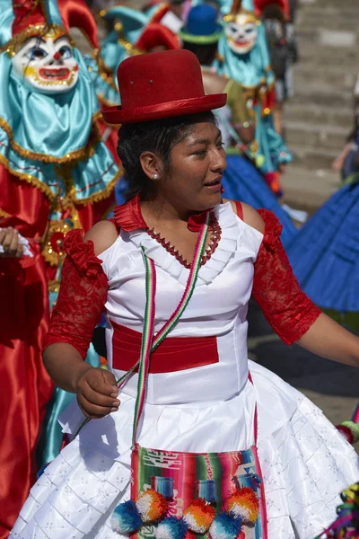 Arica Chile Şubat 2017 Yıllık Carnaval Andino Con Fuerza Del — Stok fotoğraf