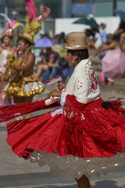 Arica Chile Februar 2017 Morenada Tänzer Bei Einer Straßenparade Beim — Stockfoto