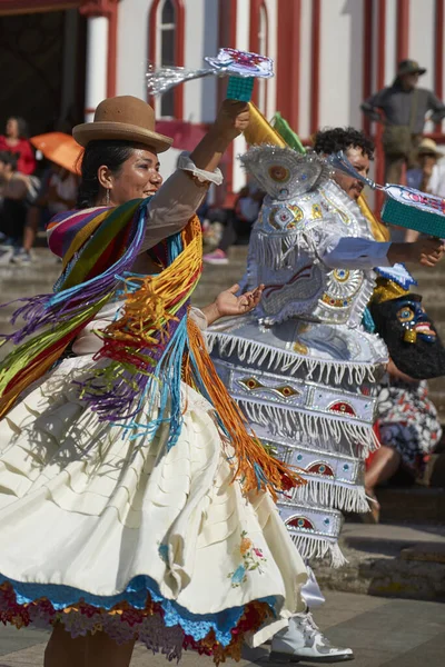 Arica Şili Şubat 2017 Con Morenada Dansçılar Bir Street Parade — Stok fotoğraf