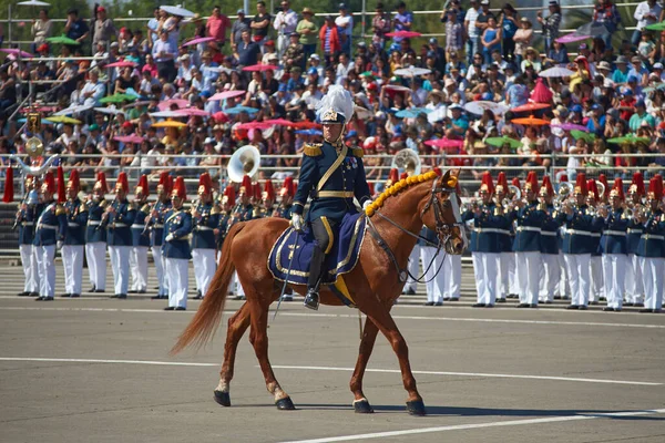 Santiago Chile Septiembre 2016 Oficial Del Ejército Chile Durante Desfile —  Fotos de Stock