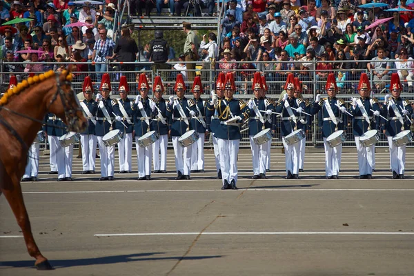 Santiago Chili Septembre 2016 Des Membres Armée Chilienne Défilent Lors — Photo