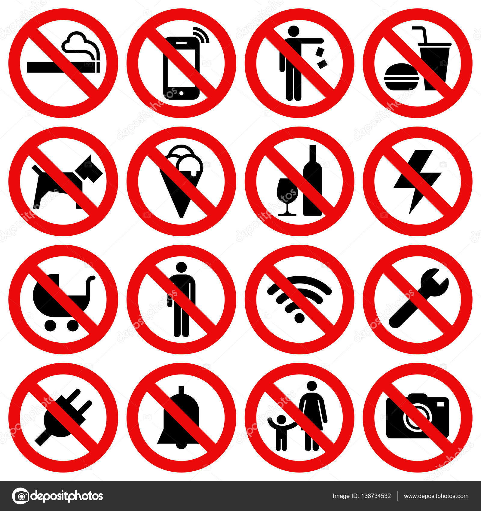 Panneau Vertical Accès Interdit Autorisation Direction