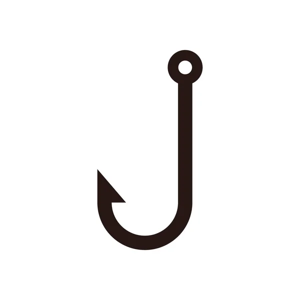 Crochet de pêche icône — Image vectorielle