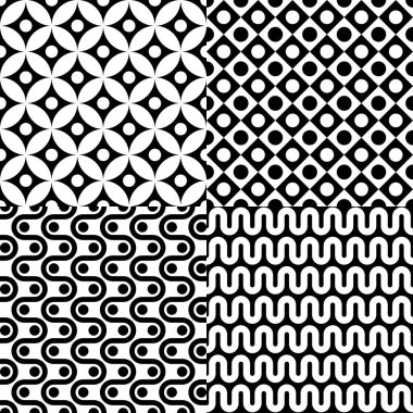 Seamless abstract pattern set