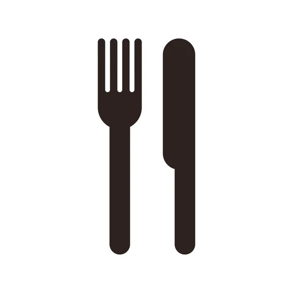 Fork and knife sign — Stock Vector