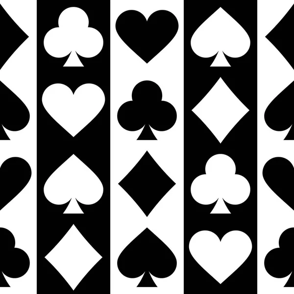 Speelkaart naadloos patroon — Stockvector