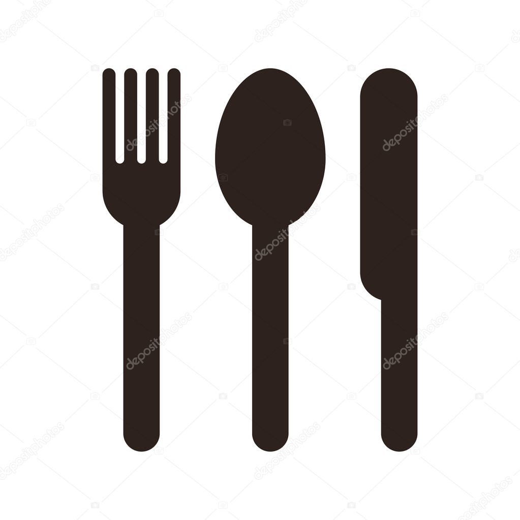 Spoon, fork and knife sign