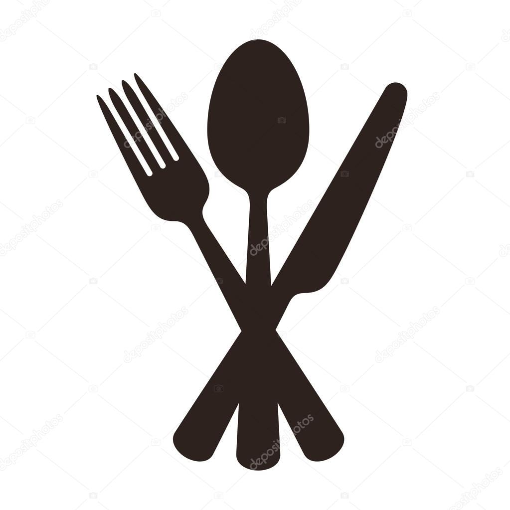 Spoon, fork and knife sign