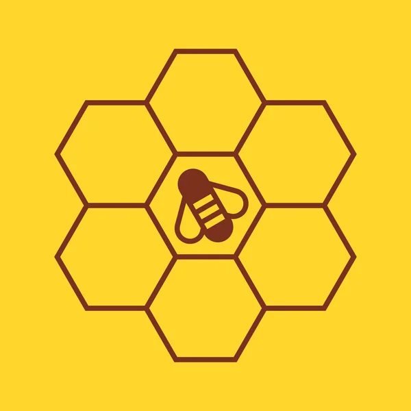 Μελισσών στις κηρήθρες — Διανυσματικό Αρχείο