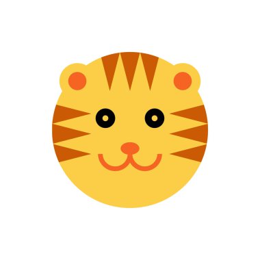 Kaplan. Karikatür hayvan kafa