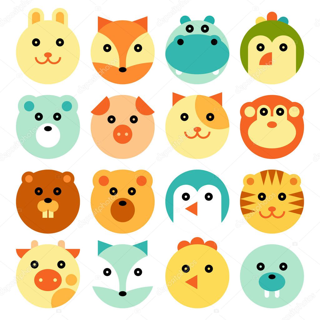 Cartoon Animal Head Set