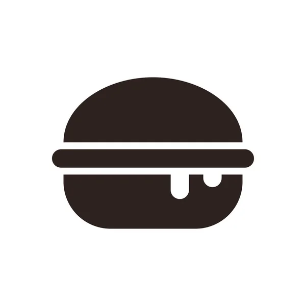 Ikon för hamburgare — Stock vektor