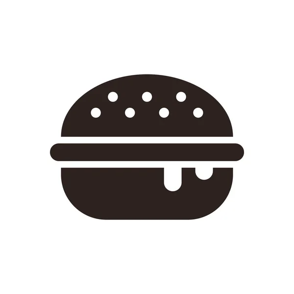 Ikon för hamburgare — Stock vektor