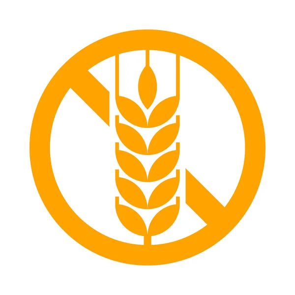 Signo sin gluten — Vector de stock