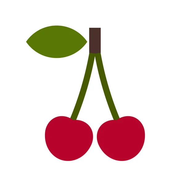 Icono de cereza — Vector de stock