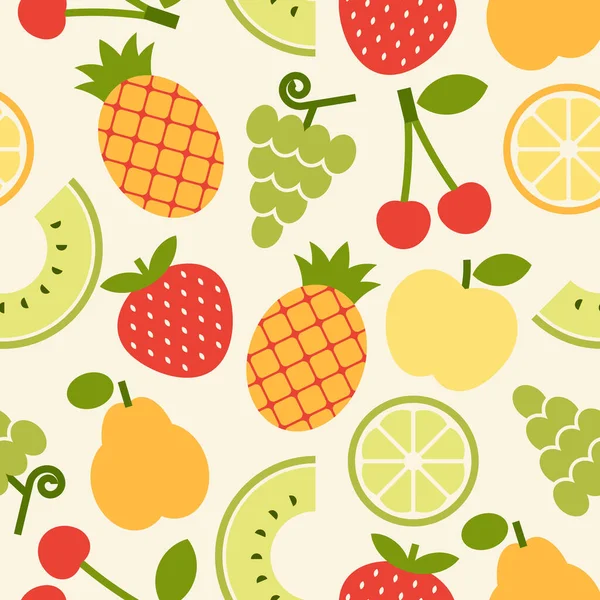 Fruits pattern — Stock Vector