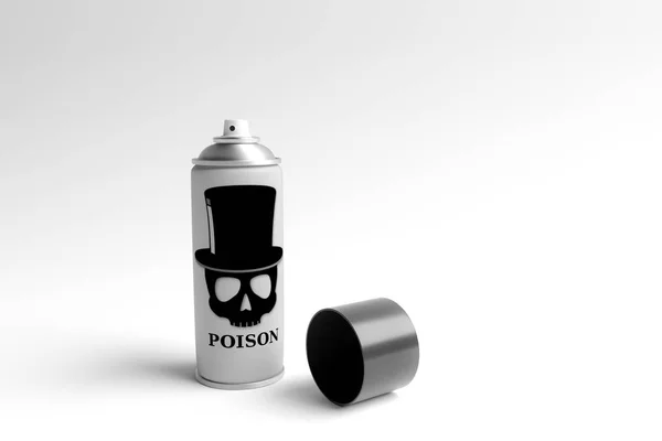 Ilustración 3d de un spray venenoso aislado sobre fondo blanco —  Fotos de Stock