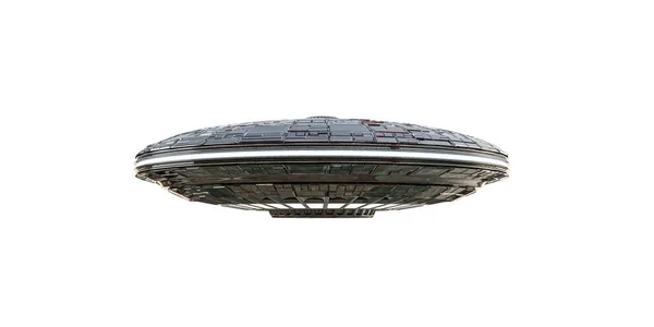 3d illustration of an unidentified flying object isolated on white background — Stock Photo, Image