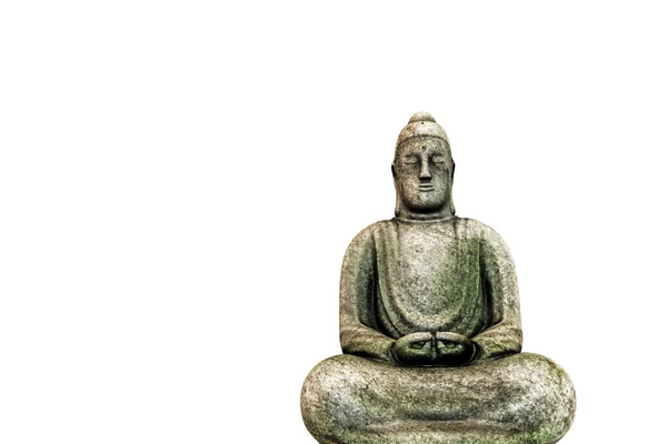 3D-Darstellung einer Budda-Statue isoliert auf weißem Hintergrund — Stockfoto