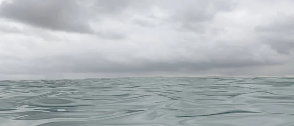 3D ilustracja ocean Horizon — Zdjęcie stockowe