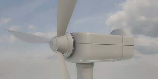 풍력 터빈의 3d 그림 — 스톡 사진