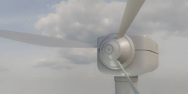 3d illustration of a wind turbine — Stock Photo, Image