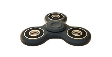 Beyaz arka plan üzerinde izole bir topluca spinner 3D çizimi