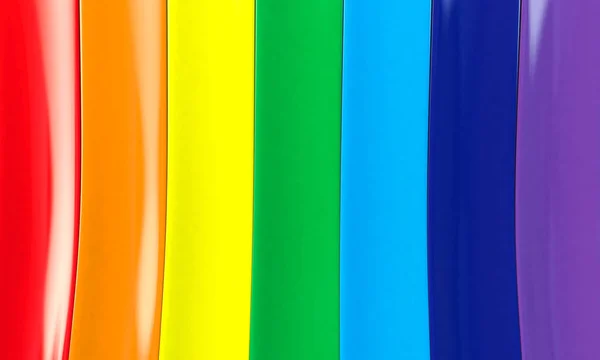 3d ilustración de siete rayas del arco iris —  Fotos de Stock