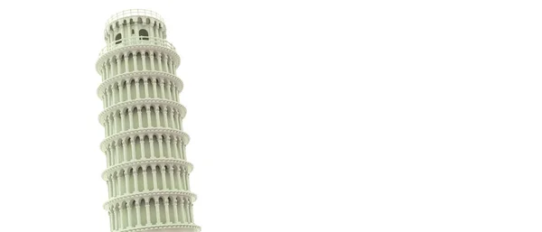 3D-Illustration des Wunderturms isoliert auf weißem Hintergrund — Stockfoto