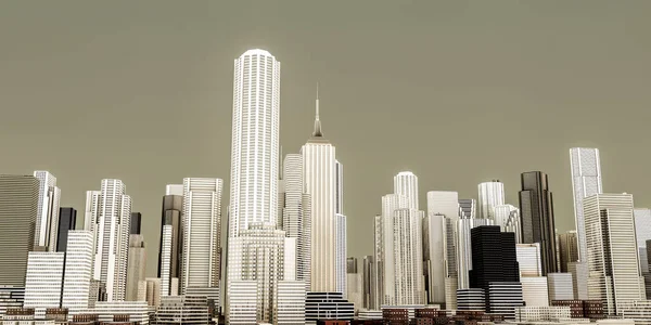 Modern city skyline — Stock Photo, Image