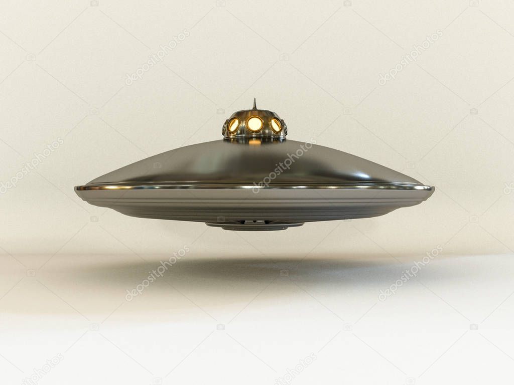 ufo isolated on white background