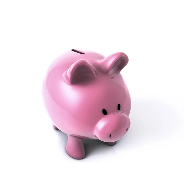 Piggy bank isolated on white — Stock Photo, Image