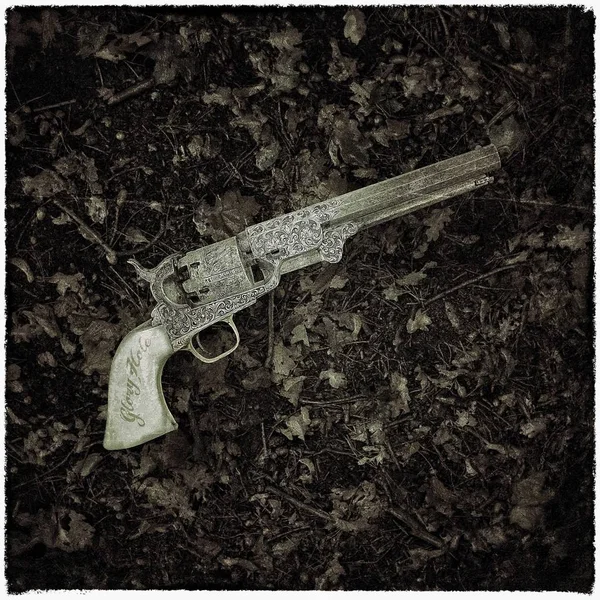 Vecchio revolver — Foto Stock