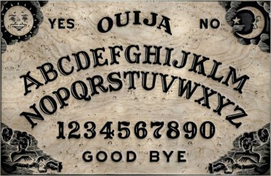 3d illustration of a classic ouija table  clipart
