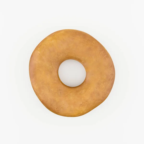 Donut Aislado Sobre Fondo Blanco Ilustración — Foto de Stock