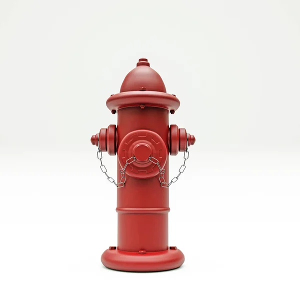 Firehydrant Izolované Bílém Pozadí Ilustrace — Stock fotografie