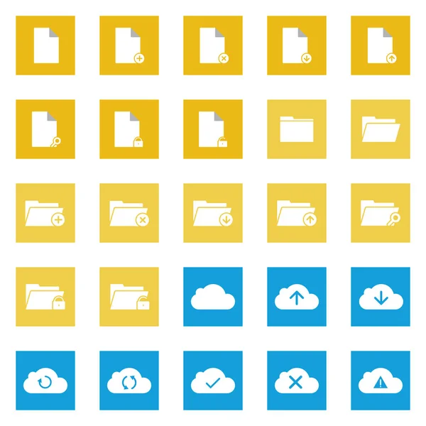 Dokument und Cloud Computing Symbol — Stockvektor