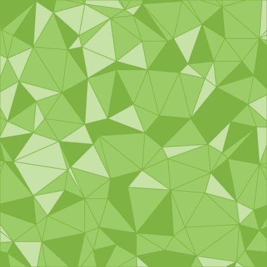 Açık yeşil poligonal. Vektör arka plan poligonal. Üçgen desen. Geometrik arka plan