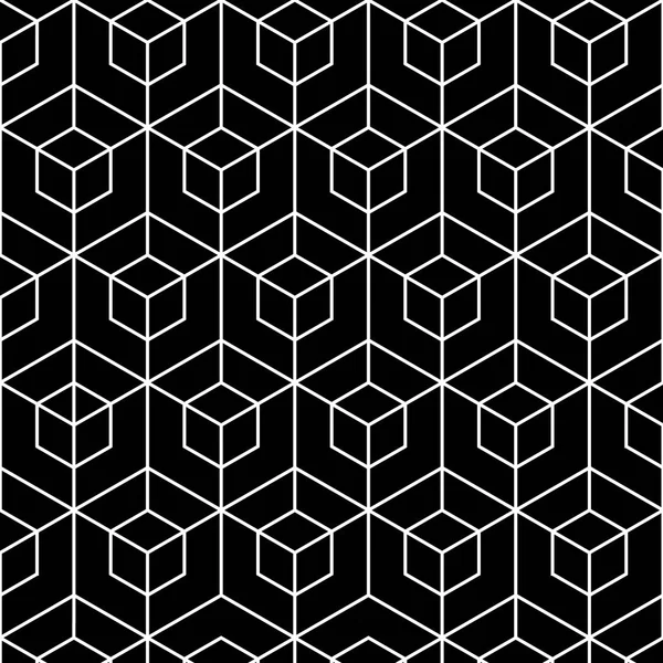 Абстрактная Геометрическая Графика Черно Белая Шестиугольник — стоковый вектор