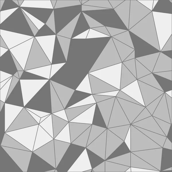 Grau Polygonal Vektor Abstrakten Polygonalen Hintergrund Dreiecksmuster Geometrischer Hintergrund — Stockvektor