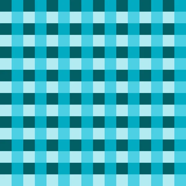 Mavi masa örtüsü vektör. Geleneksel masa örtüsü desen vektör. Camgöbeği rengi kare desen vektör. Geometrik basit kare desen.