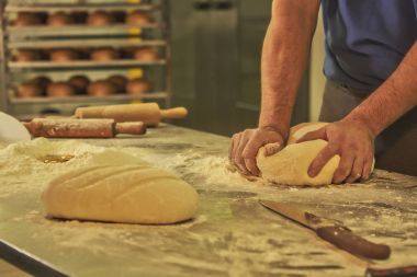 Bakery bakery ,Bread maker ,knead the dough clipart
