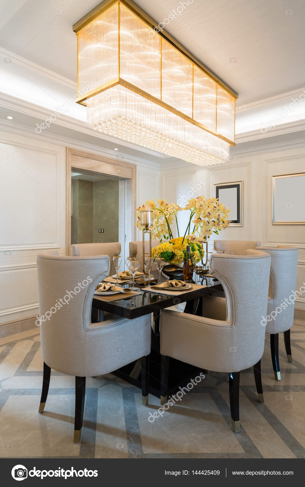 Nice dining room — Stock Photo © roseburn3djob #144425409