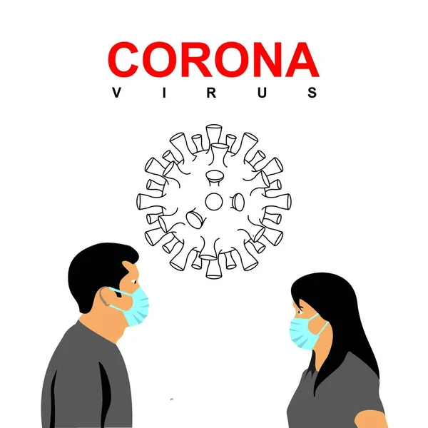 Illustration Graphic Vector Corona Virus 2019 Ncov Covid Mers Corona — Archivo Imágenes Vectoriales